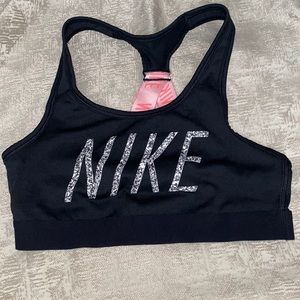Black Nike sports bra